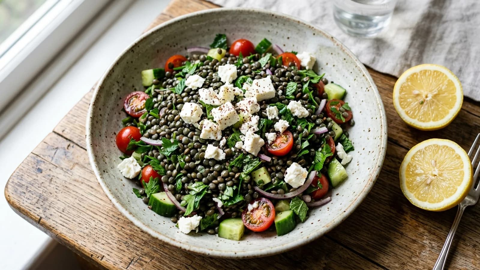 Lentil, Feta and Herb Salad