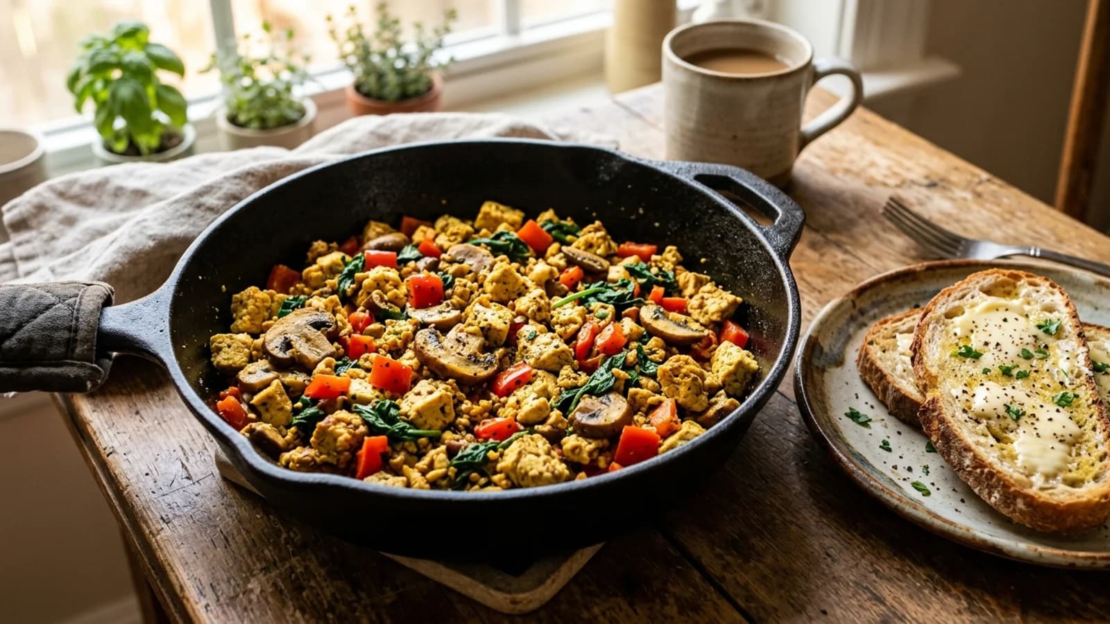 Turmeric Tofu Scramble