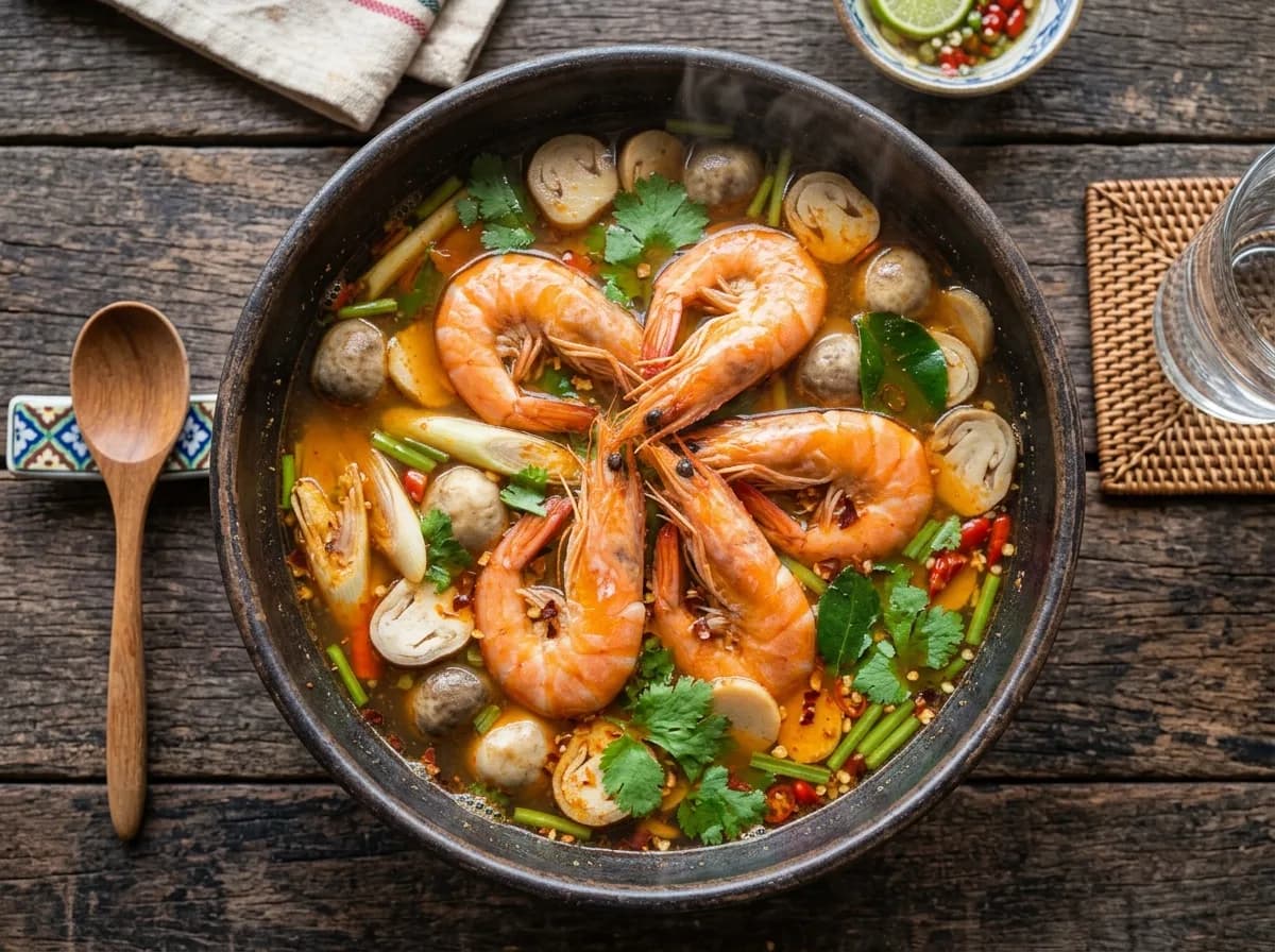 Tom Yum Goong (Hot and Sour Prawn Soup)