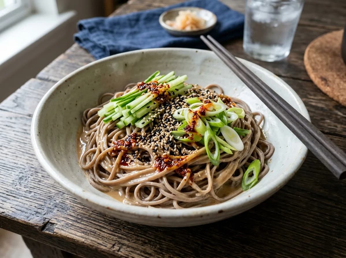 10-Minute Sesame Soba Noodles