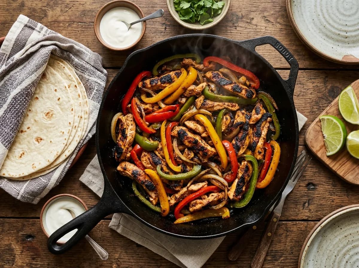 Skillet Chicken Fajitas